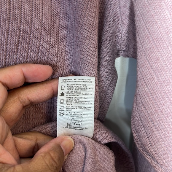 Shambhala Ribbed Cropped Hoodie Size Medium In Purple - Picture 5 of 5